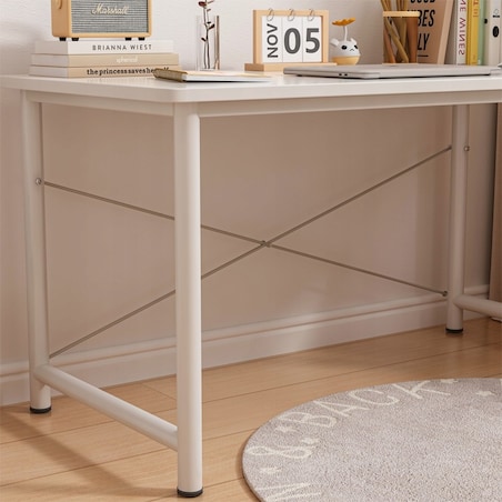 Biurko Komputerowe Młodzieżowe Stolik Białe Nowoczesne Loft Duże 100 Cm