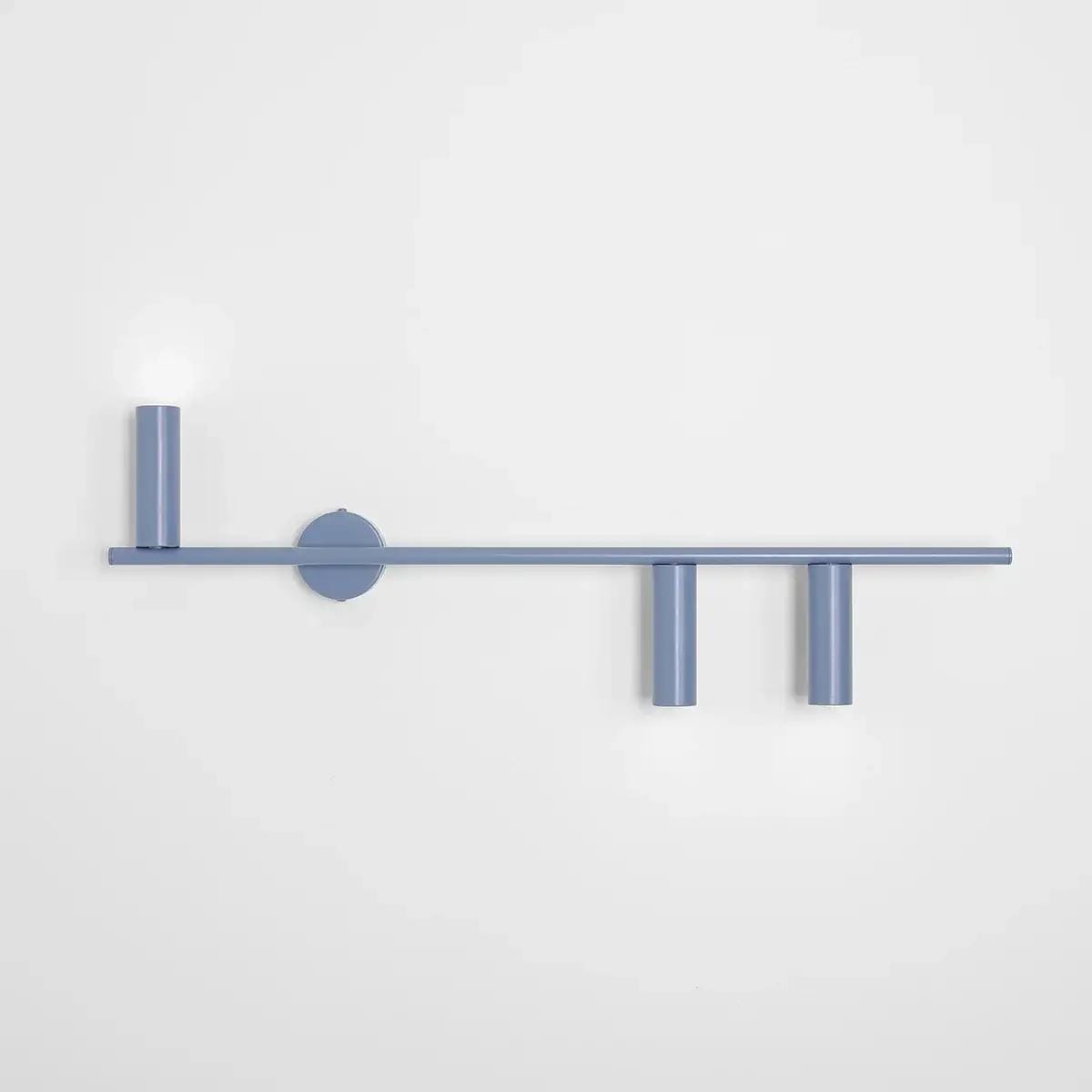 Ścienna lampa Trevo 1104Y16_2 Aldex metalowa podłużna niebieska