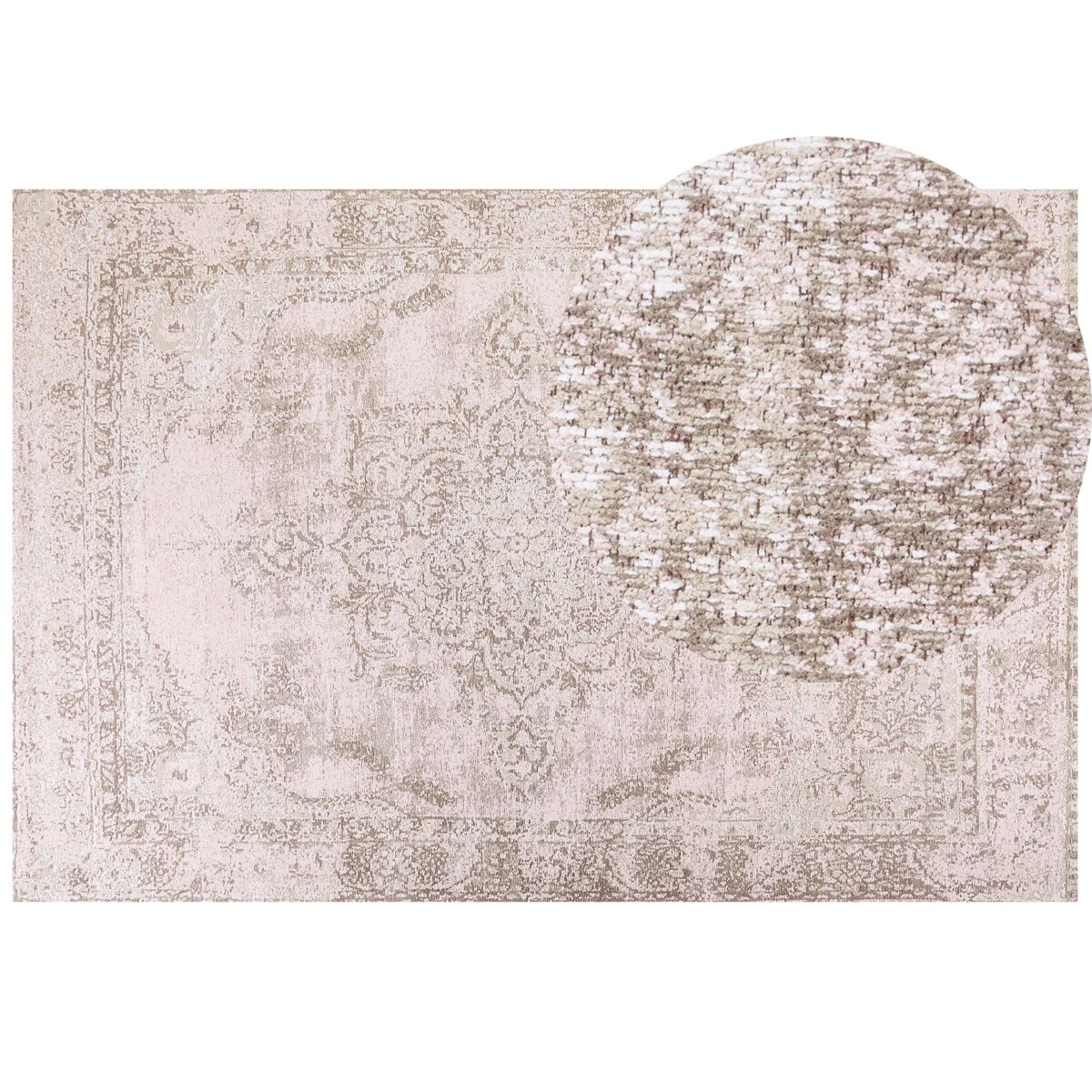 Dywan bawełniany 200 x 300 cm różowy MATARIM