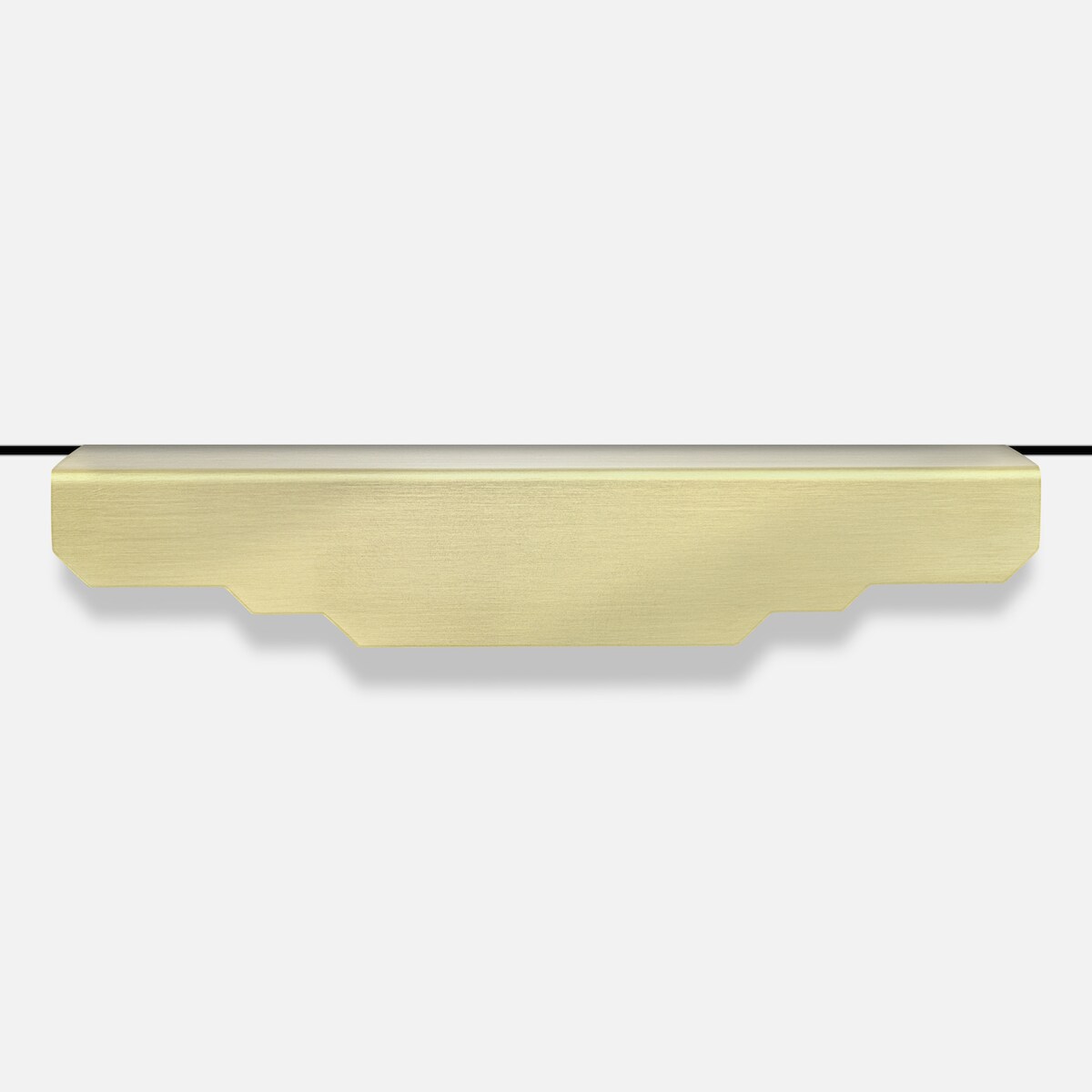 KARLA LAKIER uchwyt meblowy krawędziowy mosiężny szczotkowany lakierowany