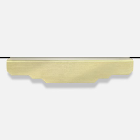 KARLA LAKIER uchwyt meblowy krawędziowy mosiężny szczotkowany lakierowany