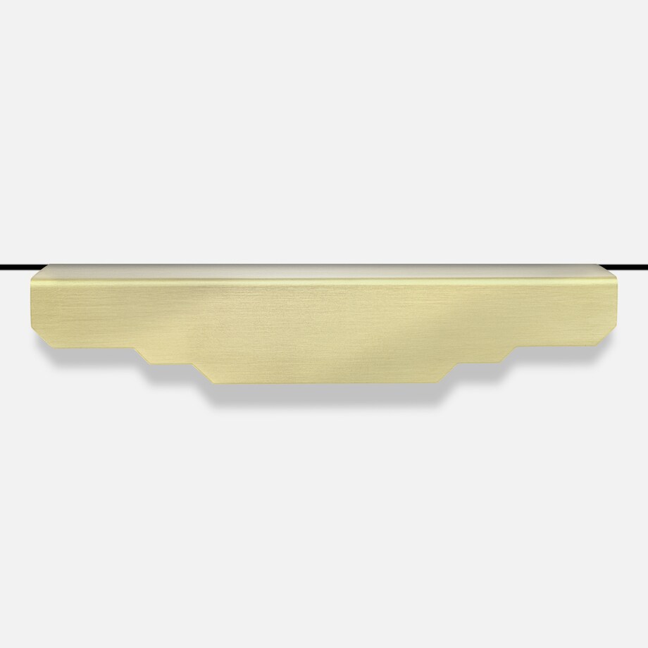 KARLA LAKIER uchwyt meblowy krawędziowy mosiężny szczotkowany lakierowany