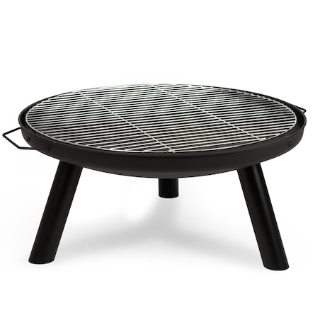 Palenisko ogrodowe z rusztem uchwytami na ognisko grill 60cm Berdsen