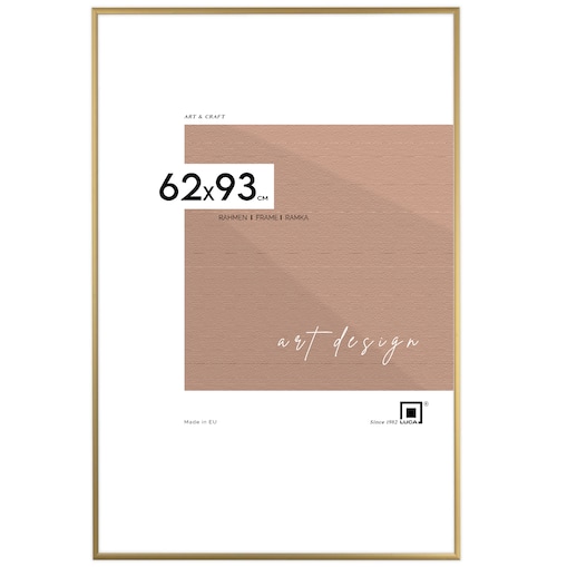 Ramka na zdjęcia 62x93 cm aluminiowa ramka złota do zdjęć 93x62 cm LUCA®