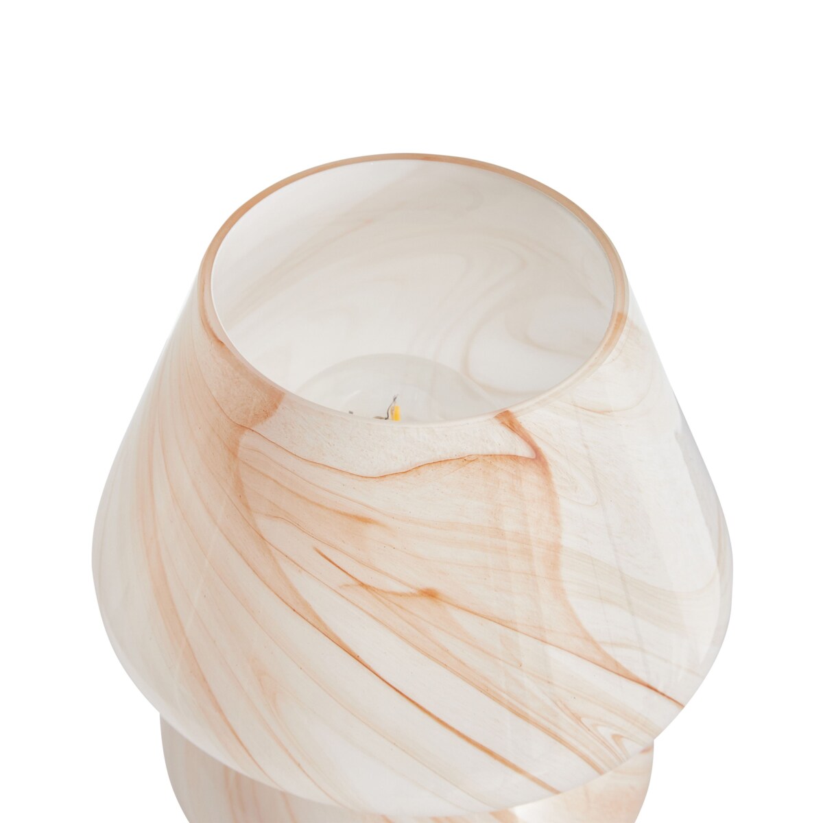 Lampa stołowa LOBO Szkło Beżowy