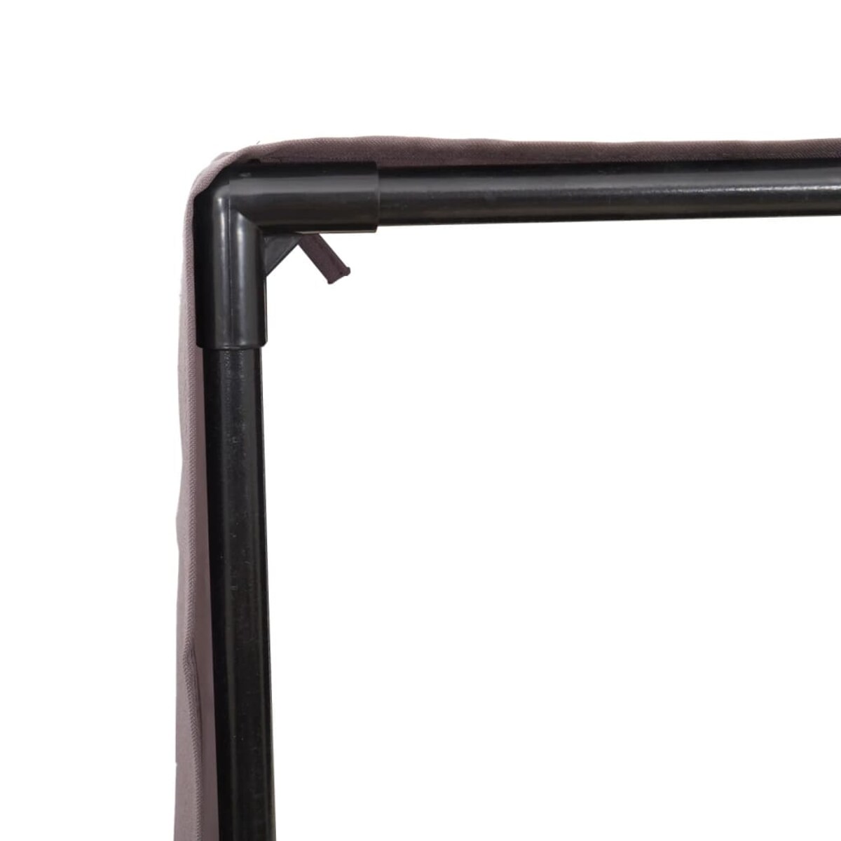 vidaXL Podwójna leżanka z daszkiem i zasłonami, beżowy polirattan