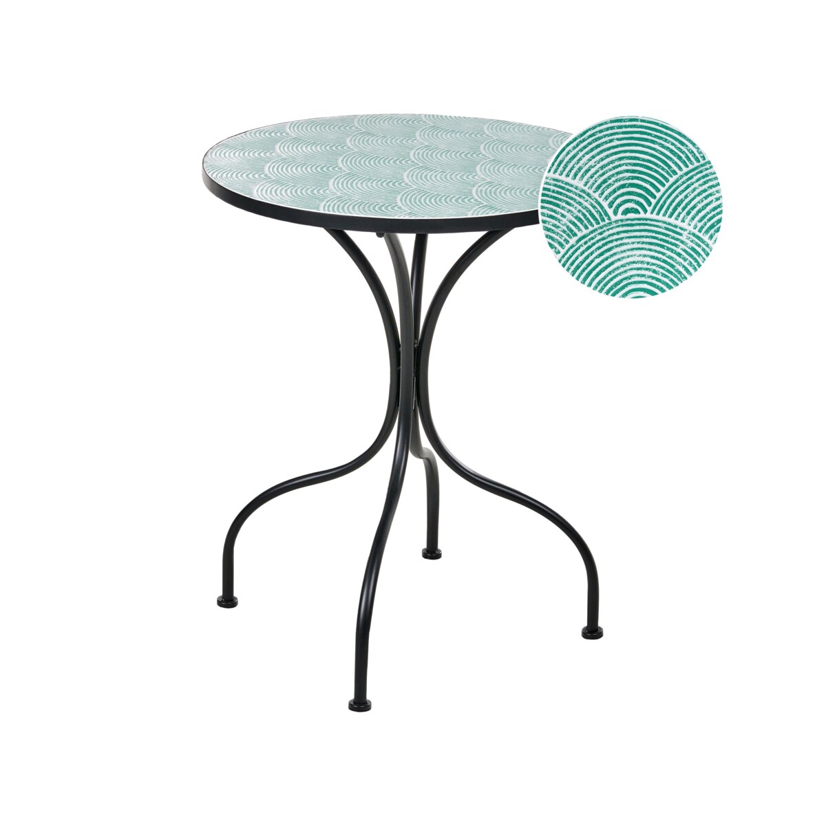 Stolik bistro ANAPO 60 cm Metal Czarny