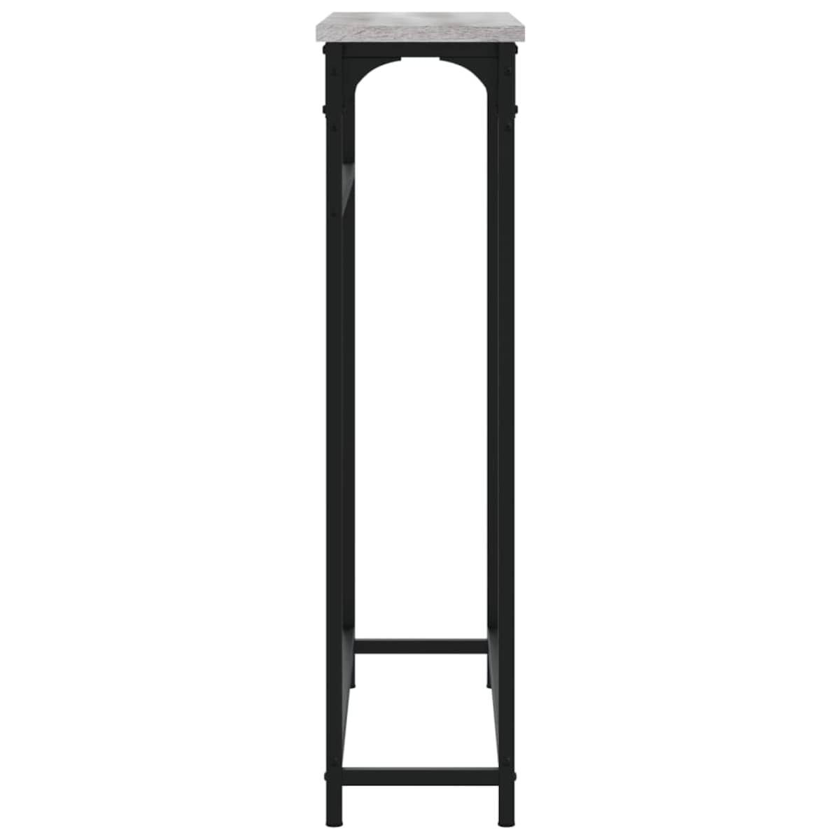 vidaXL Stolik konsolowy, szary dąb sonoma, 75x19,5x75 cm