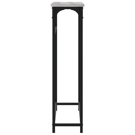 vidaXL Stolik konsolowy, szary dąb sonoma, 75x19,5x75 cm