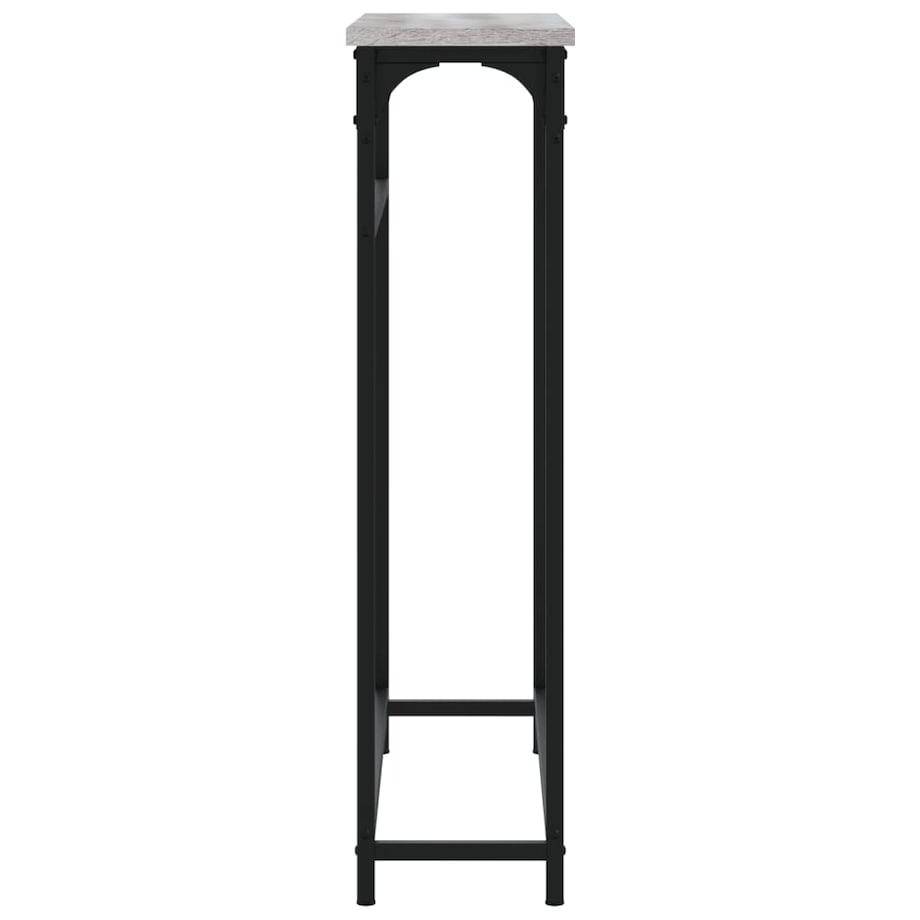 vidaXL Stolik konsolowy, szary dąb sonoma, 75x19,5x75 cm