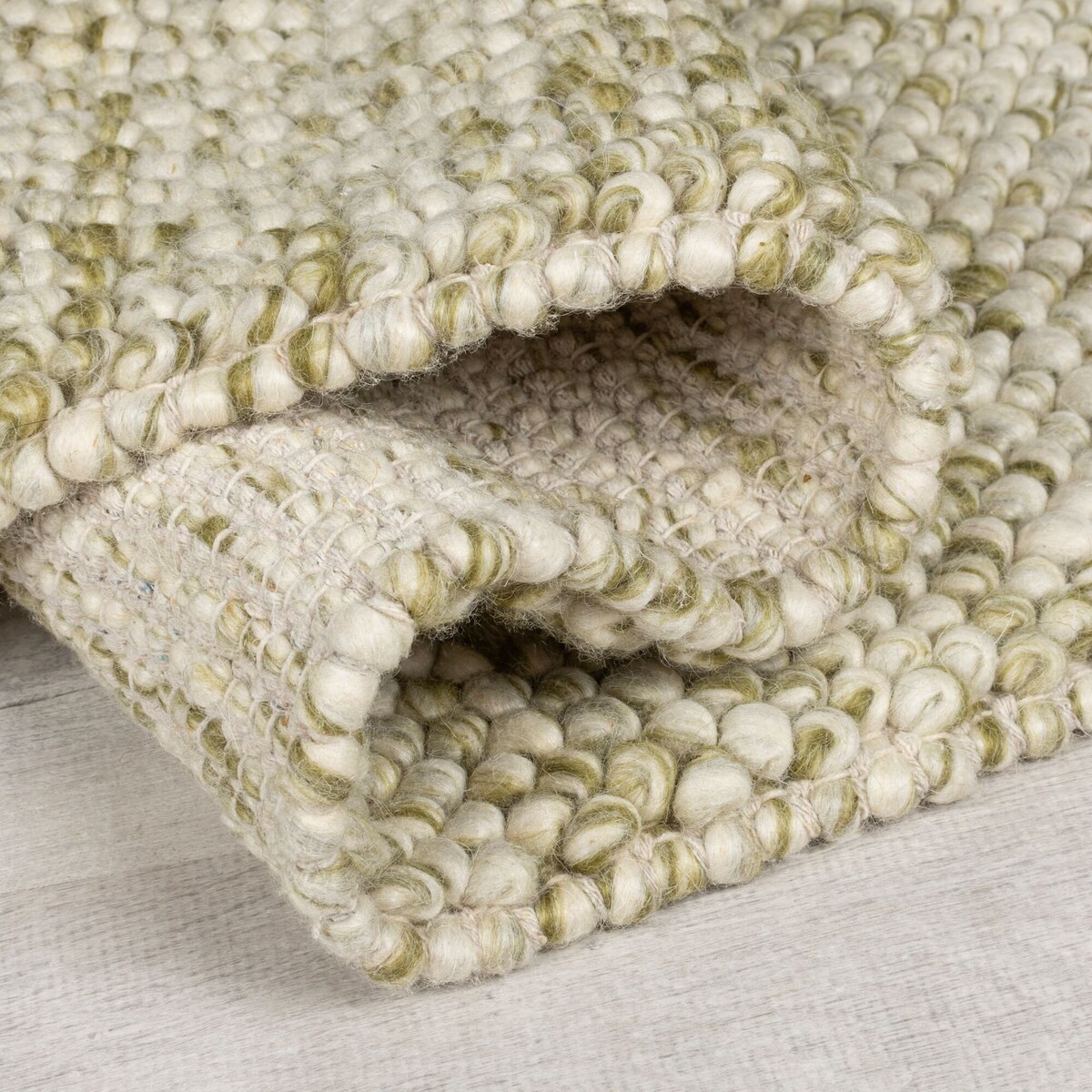 Dywan Wełniany Minerals Zielony 120x170