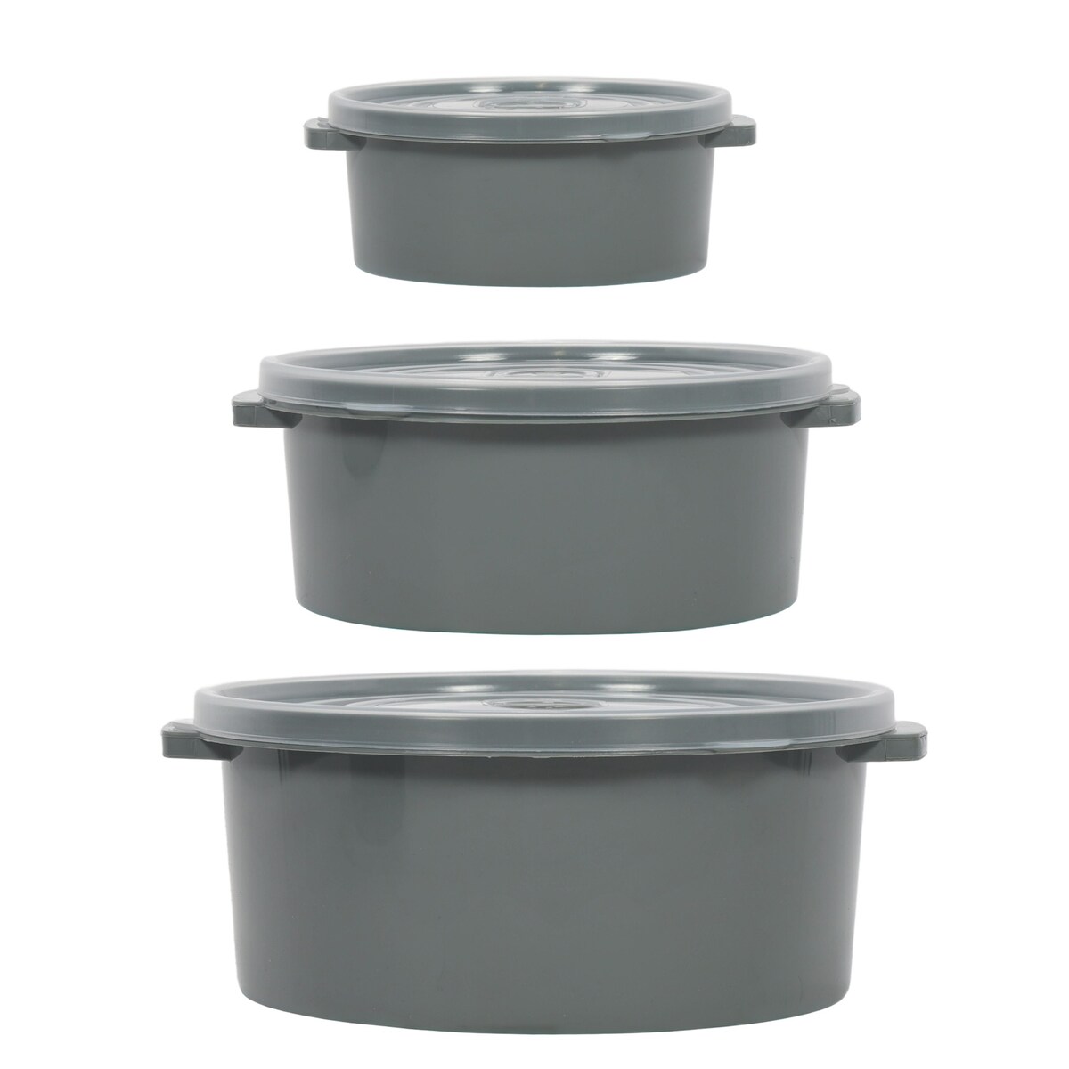 Pojemniki na żywność do mikrofalówki, okrągłe, 3 różne rozmiary