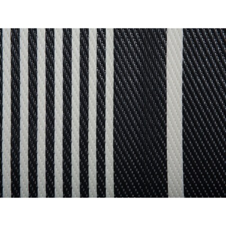 Dywan zewnętrzny 90 x 180 cm  czarno-biały HALDIA