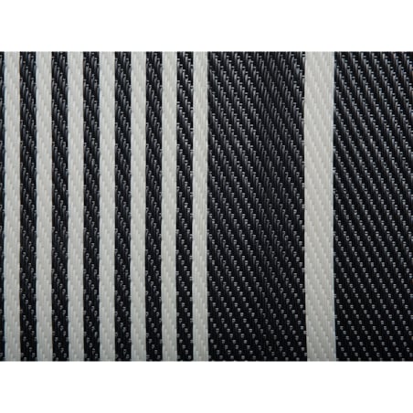 Dywan zewnętrzny 90 x 180 cm  czarno-biały HALDIA