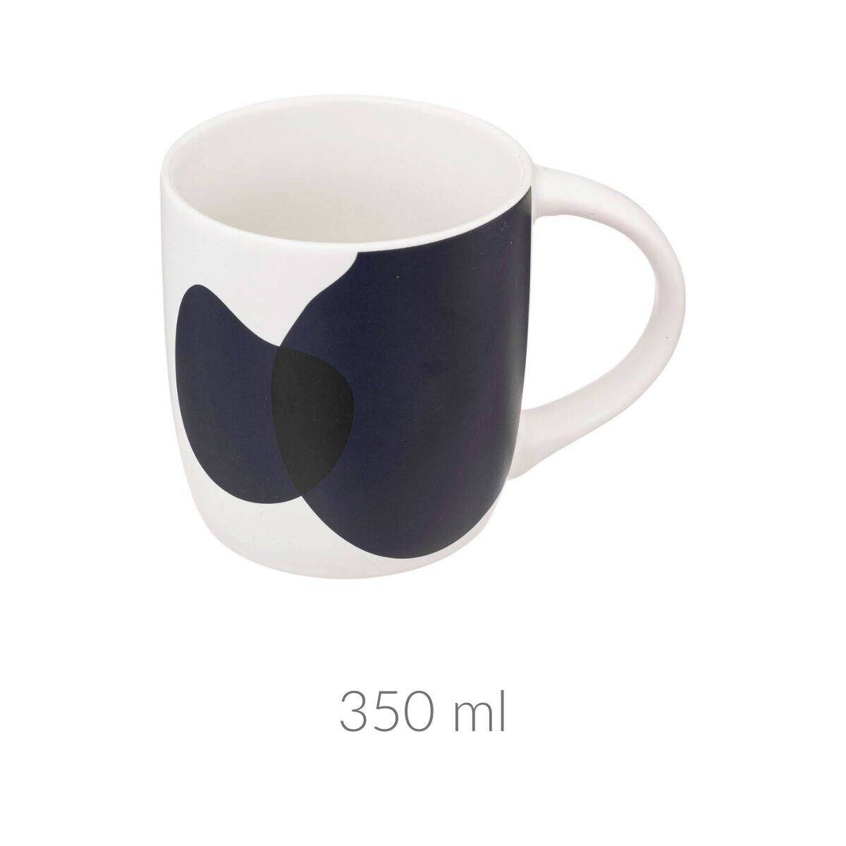 Kubek na herbatę OLME, porcelanowy, duże ucho, 350 ml