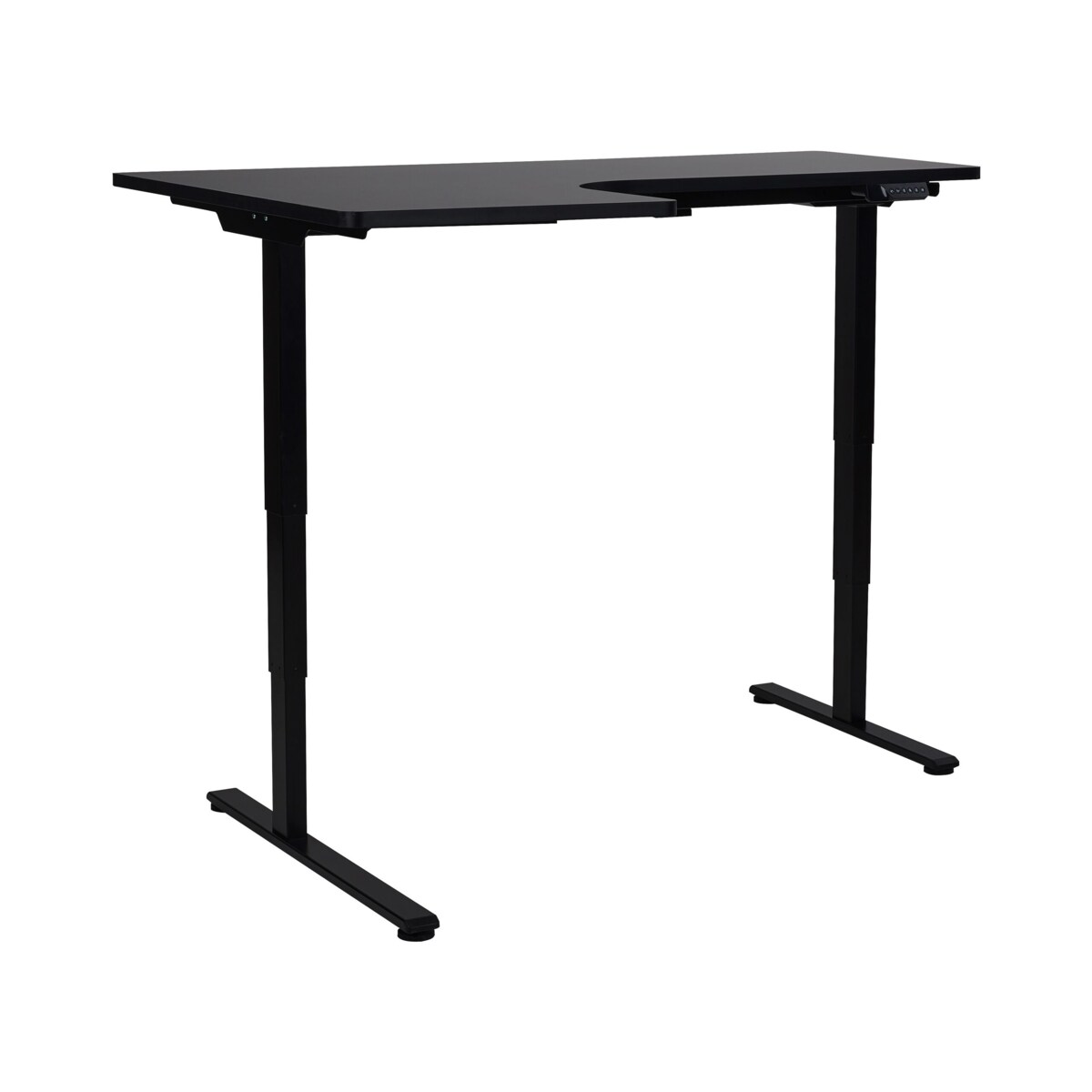 Biurko regulowane Elektryczny Lewostronny Czarny DESTINES