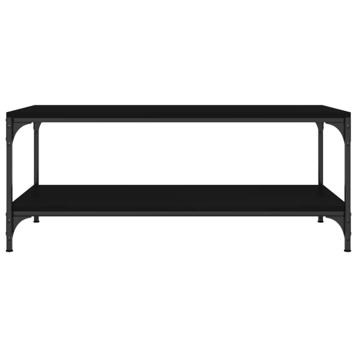 vidaXL Stolik kawowy, czarny, 80x50x40 cm, materiał drewnopochodny