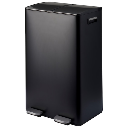 Dwukomorowy kosz na śmieci SECTOR z pedałem, 2 × 30 l
