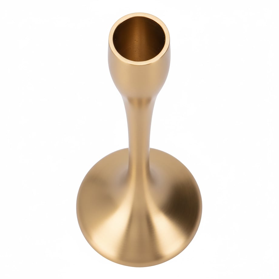 Świecznik Metalowy Pojedynczy Na Świecę Świeczki Świąteczny Glamour 31 cm