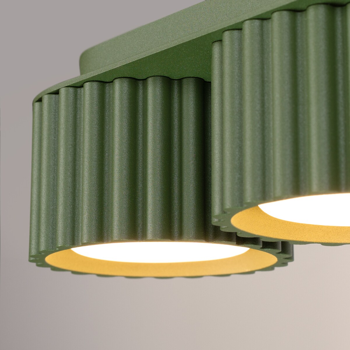 Plafon AURA 3 zielony oliwkowy Gx53