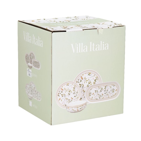 VILLA ITALIA Serwis obiadowy porcelanowy na 6 osób NORIKO mix