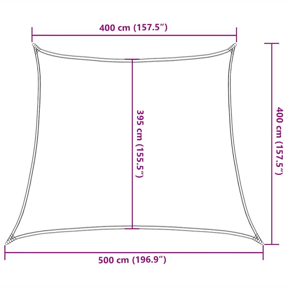 vidaXL Żagiel przeciwsłoneczny, 160 g/m², kolor taupe, 4/5x4 m, HDPE