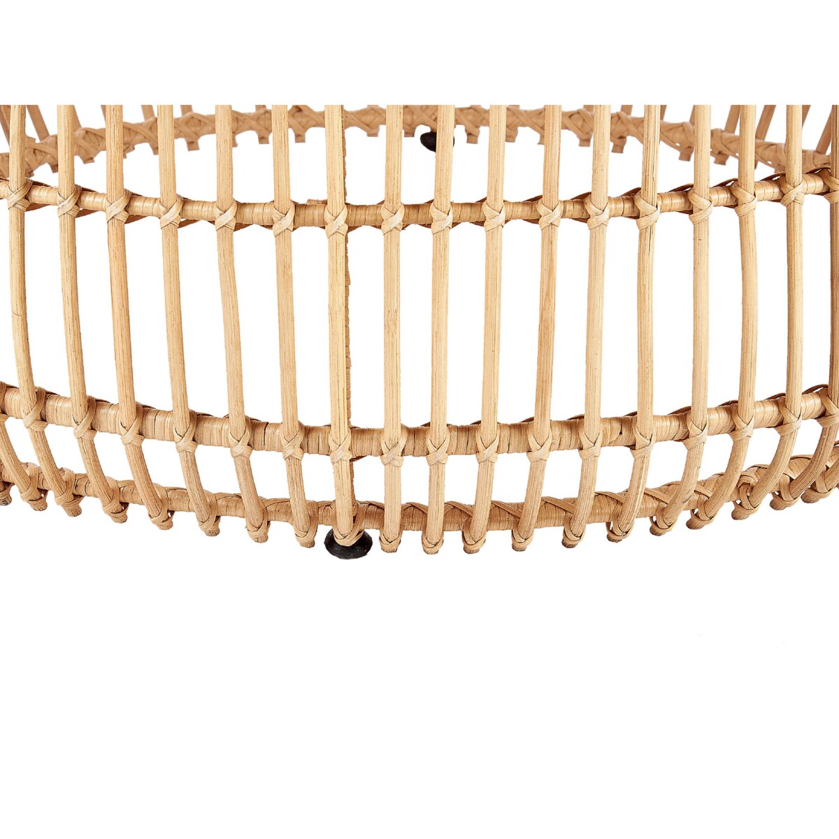 Stolik ogrodowy rattanowy okrągły  85 cm naturalny RANDAZZO