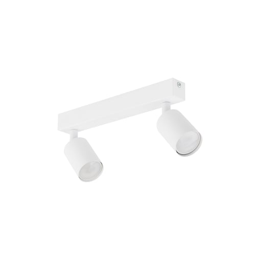 Biały reflektor sufitowy NEX WHITE TK Lighting 2xGU10 regulowany metalowy spot 10787
