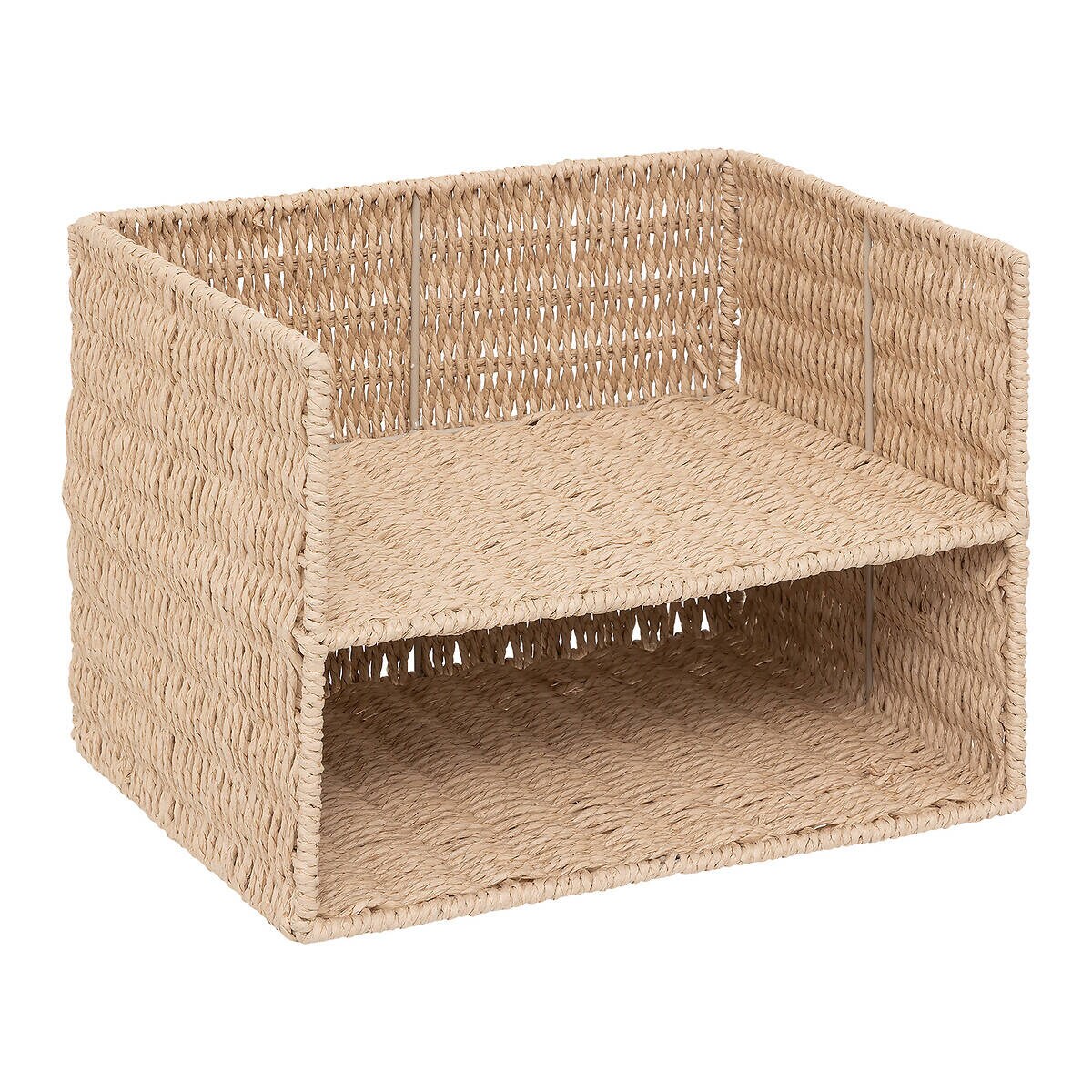 Pojemnik na dokumenty KORD, pleciony, 32 x 24 x 25 cm