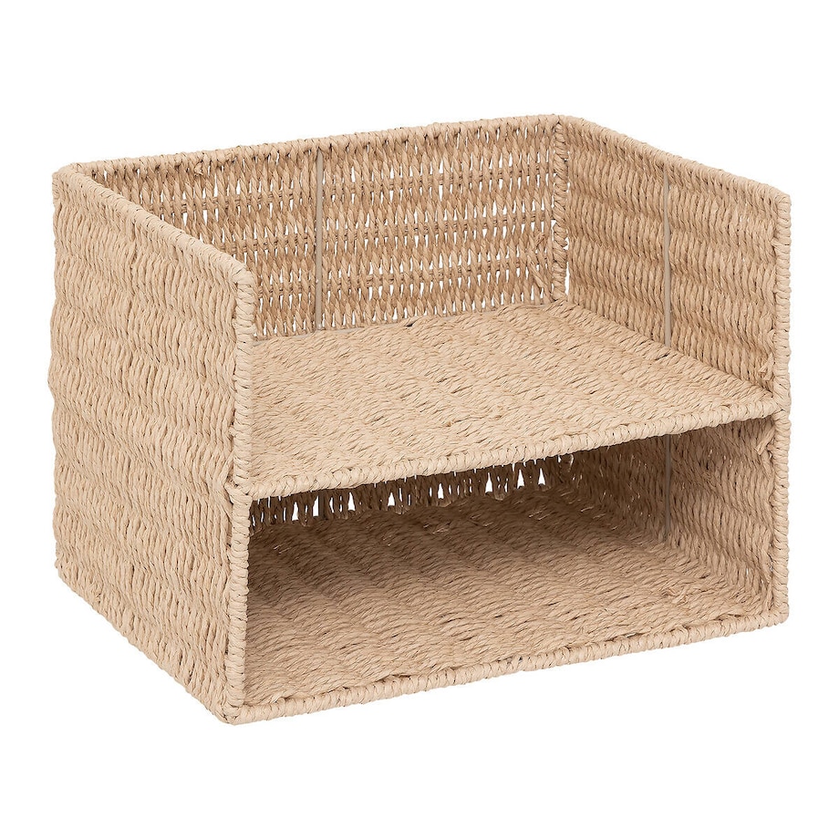 Pojemnik na dokumenty KORD, pleciony, 32 x 24 x 25 cm