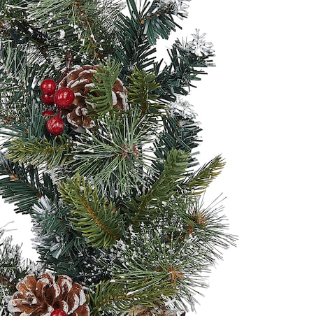 Wieniec świąteczny LED PAIMIO Zielony 60 cm