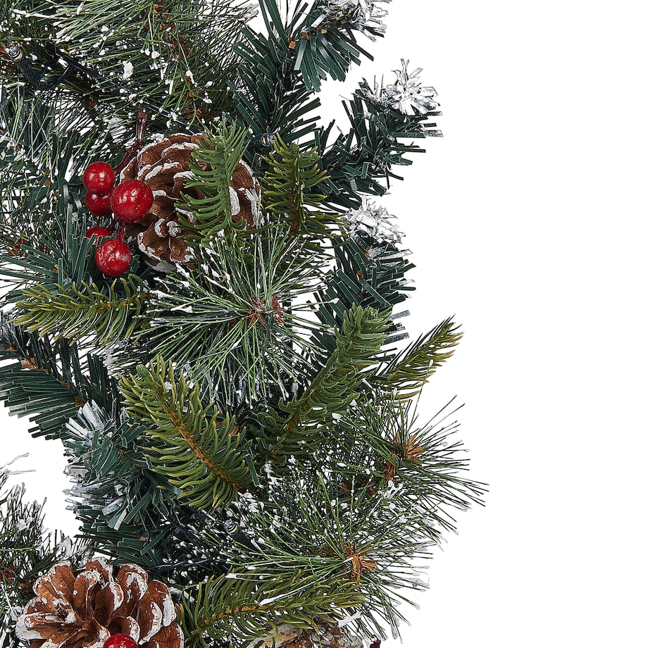 Wieniec świąteczny LED PAIMIO Zielony 60 cm