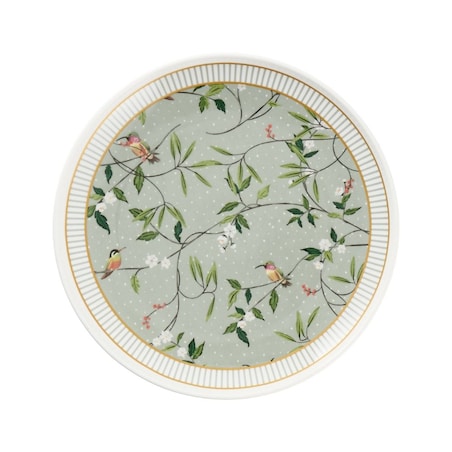 VILLA ITALIA Talerzyk deserowy porcelanowy 20 cm NORIKO GREEN