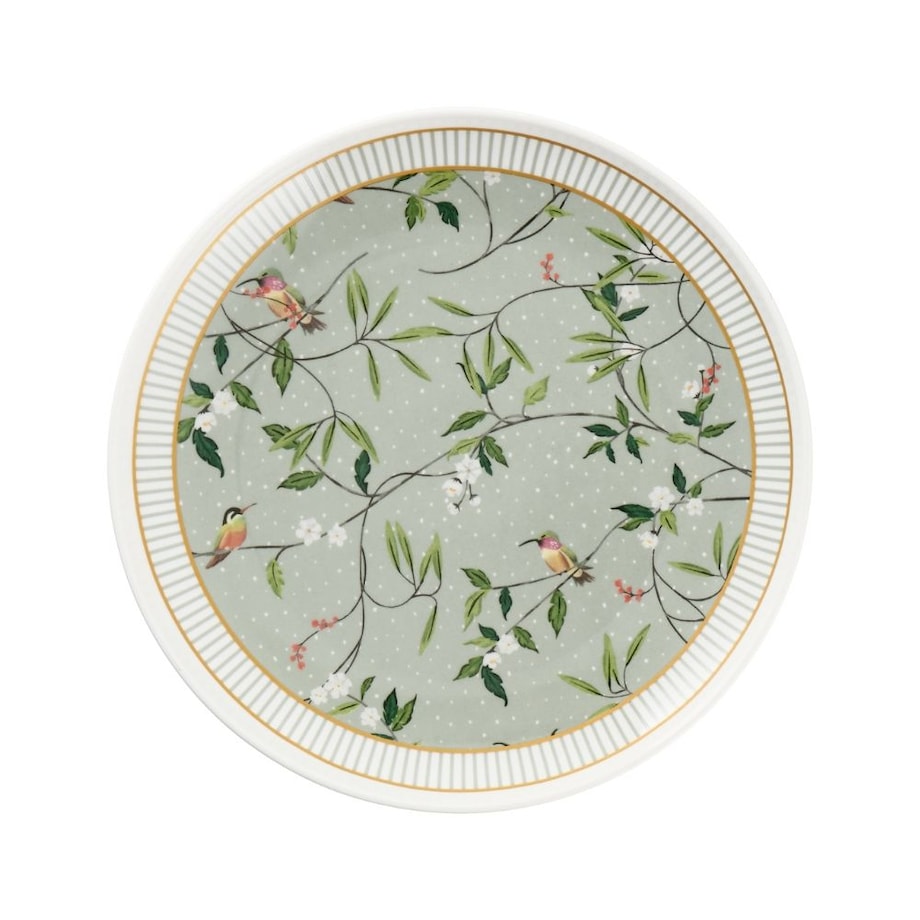 VILLA ITALIA Talerzyk deserowy porcelanowy 20 cm NORIKO GREEN