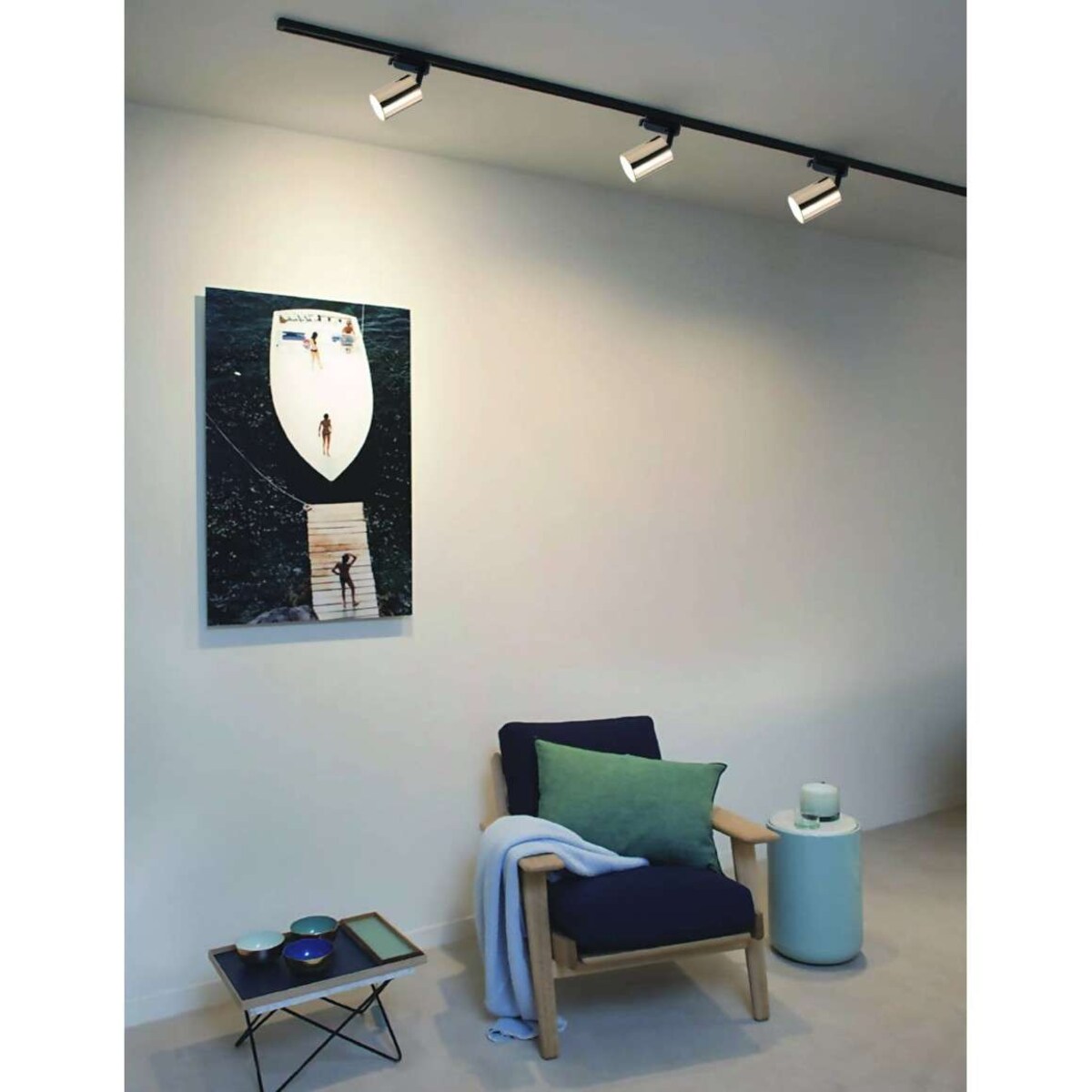 LAMPA sufitowa Kika Track Gold WH Orlicki Design metalowa OPRAWA do systemu szynowego 1-fazowego złota biała