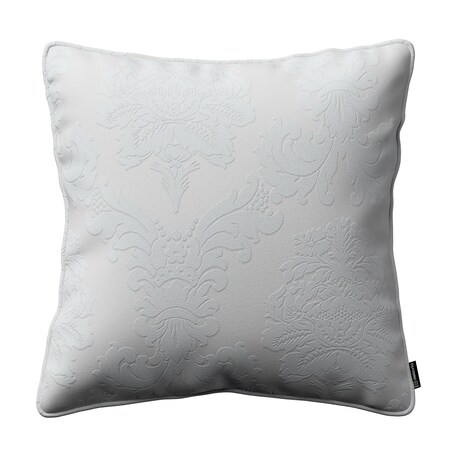 Poszewka Gabi na poduszkę 60x60 liście akantu na jasno-popielatym tle