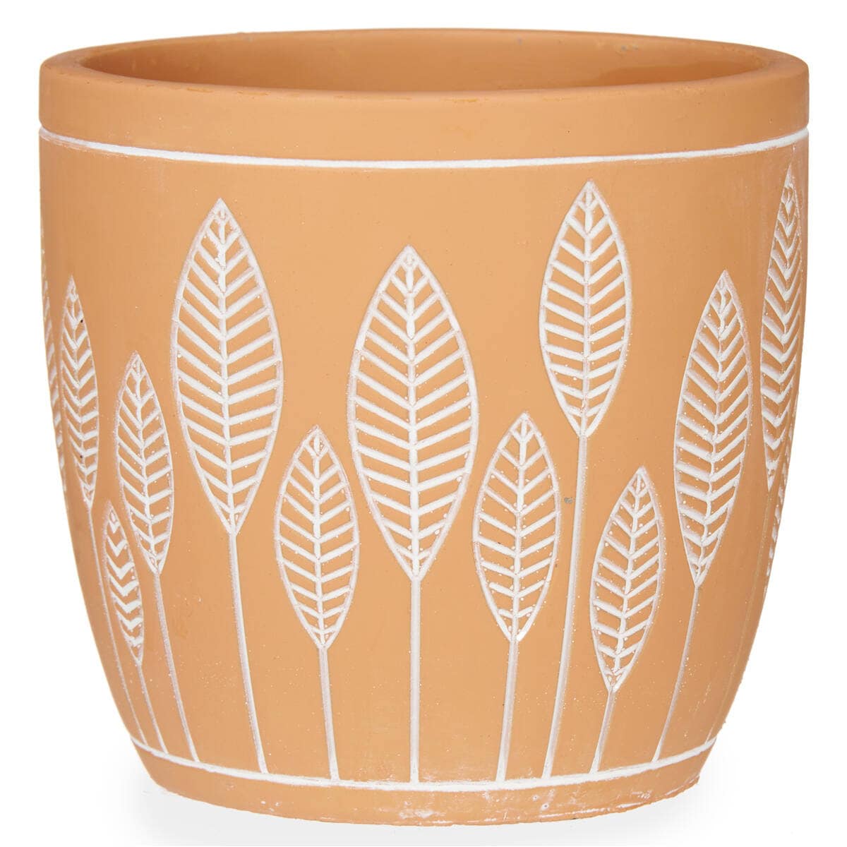 Osłonka na doniczkę z terakoty LEAVES