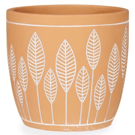 Osłonka na doniczkę z terakoty LEAVES