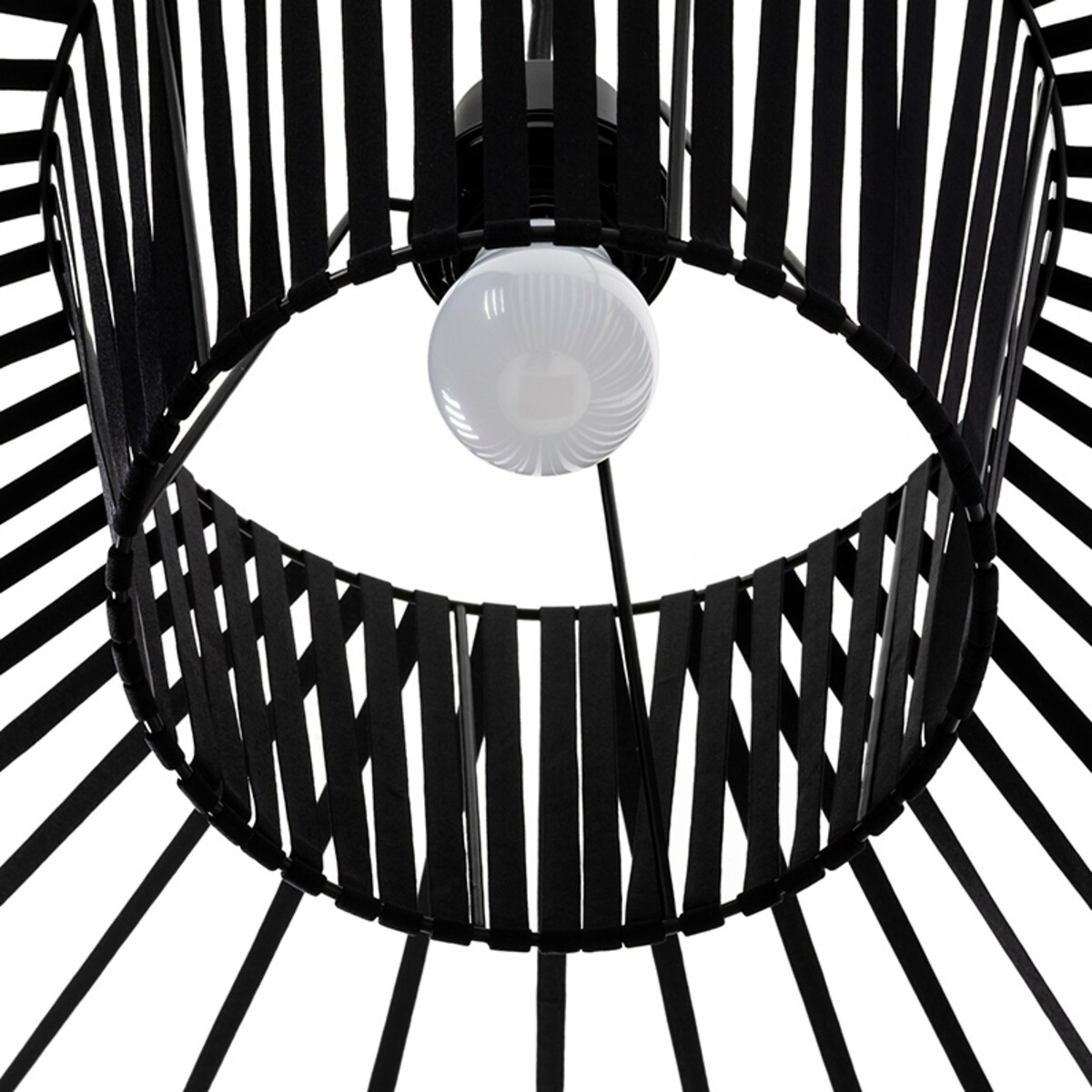 Czarna lampa wisząca Capello FH-2000S King Home kapelusz nad łóżko do sypialni