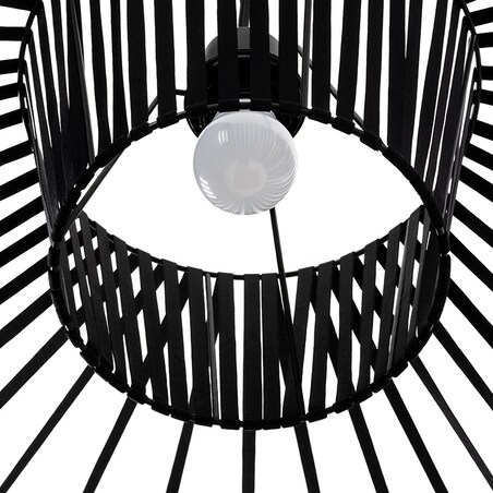 Czarna lampa wisząca Capello FH-2000S King Home kapelusz nad łóżko do sypialni