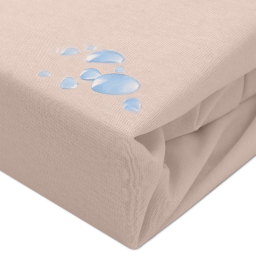 Prześcieradło ochronne wodoodporne z gumką 2w1, rozmiar 200x220 SMARTCEL kolor beż