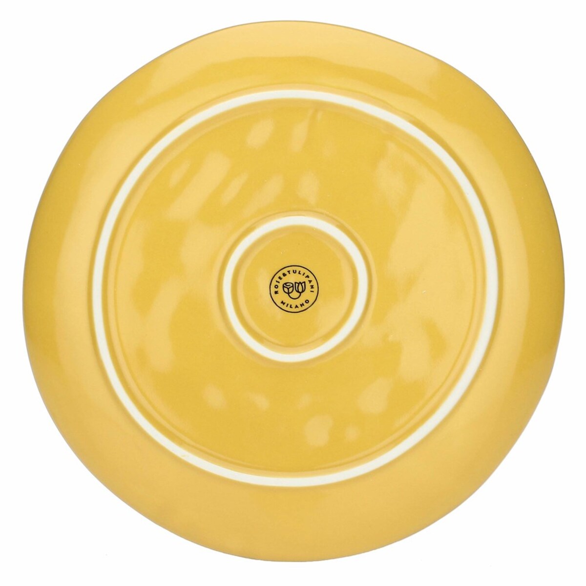 Zestaw 4 talerzy do sałatek Concerto Ocra - Żółty, 20 cm