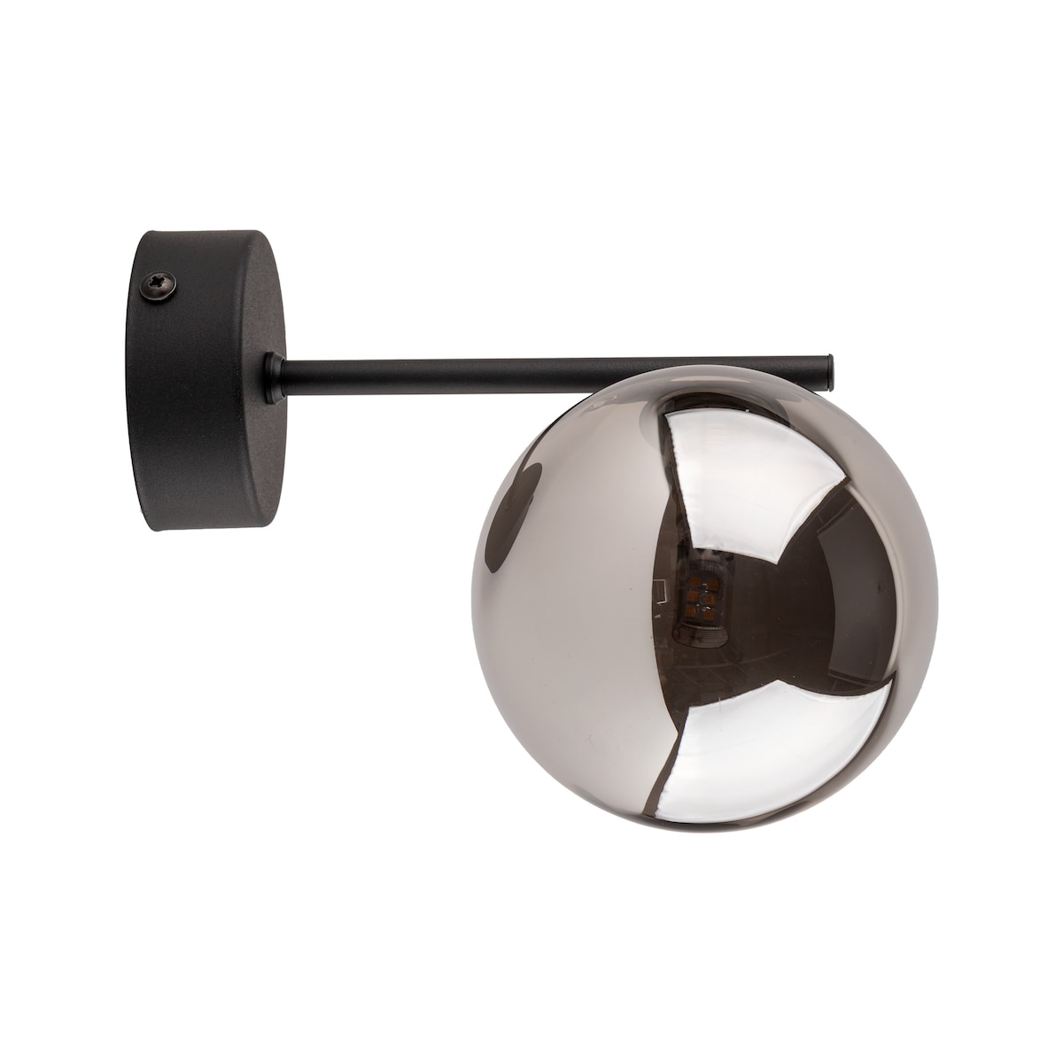 Kinkiet ścienny TK Lighting ESTERA BLACK 4777 czarny biały klosz G9 nowoczesny LED