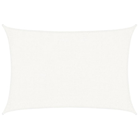 vidaXL Żagiel przeciwsłoneczny, 160 g/m², biały, 2x3 m, HDPE