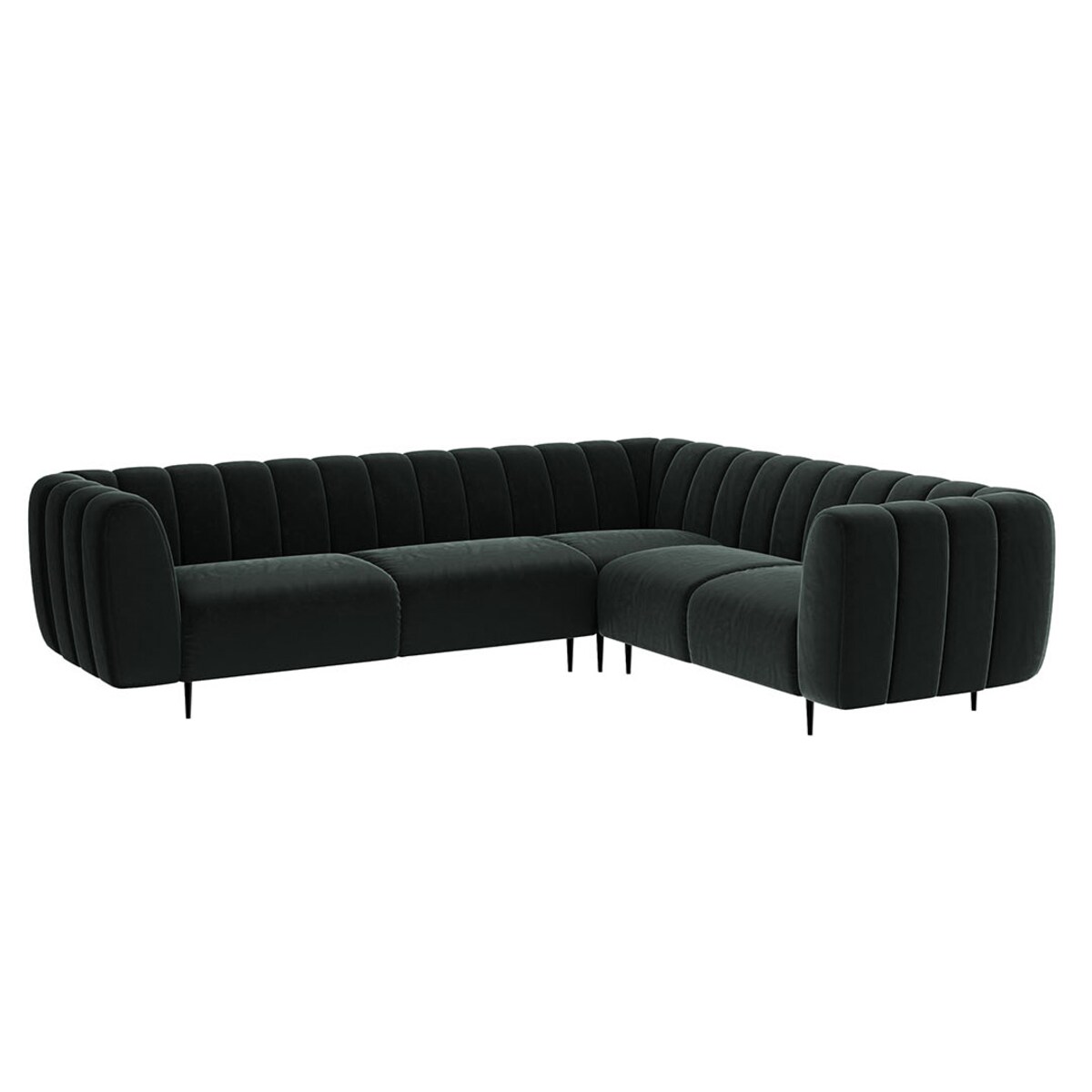 Shel Sofa narożna - ciemnoszara