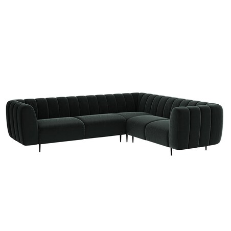 Shel Sofa narożna - ciemnoszara