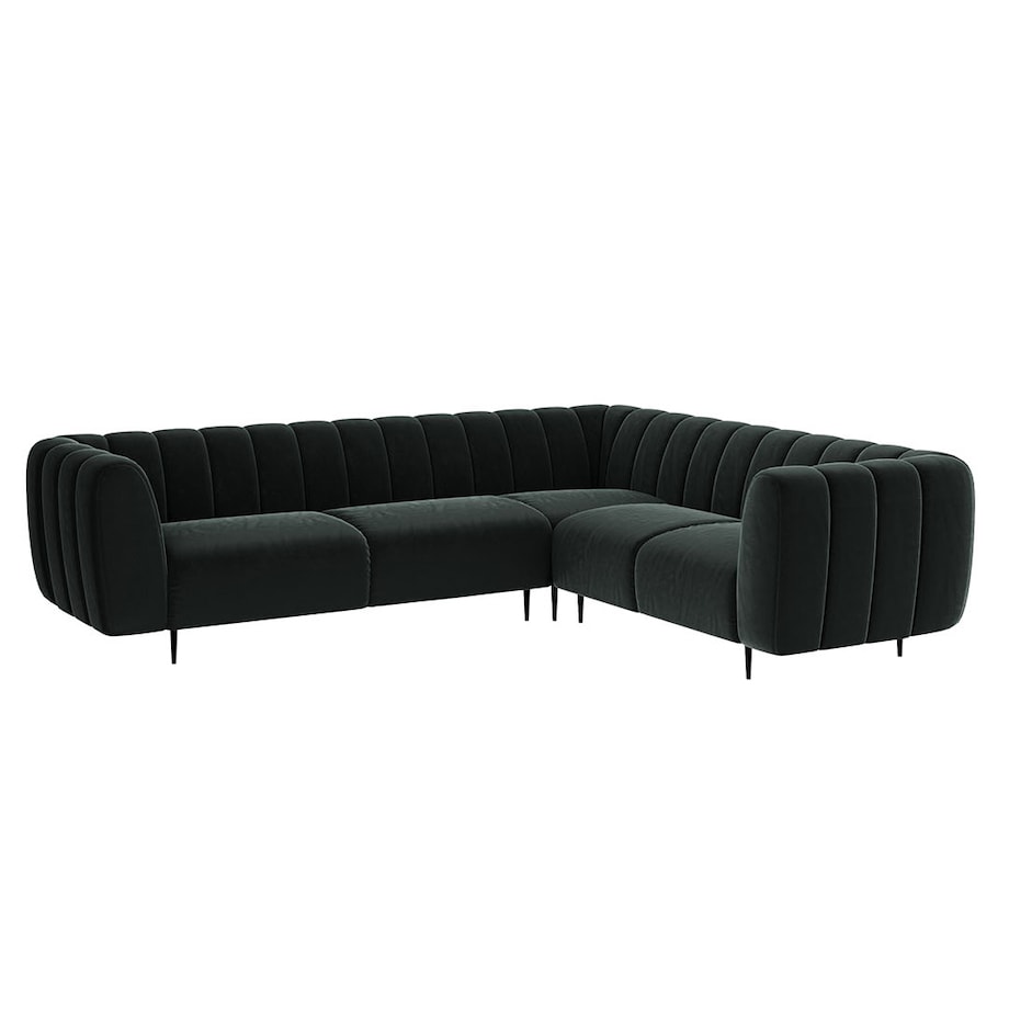 Shel Sofa narożna - ciemnoszara
