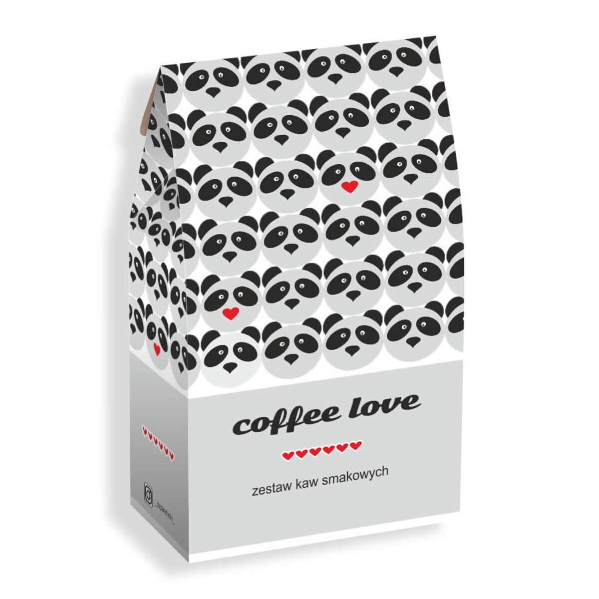 Coffee love zestaw kaw - prezent upominek dla zakochanych z kawą aromatyzowana smakową 10x10g walentynki 2024 dla niej niego dziewczyny chłopaka żony mężą