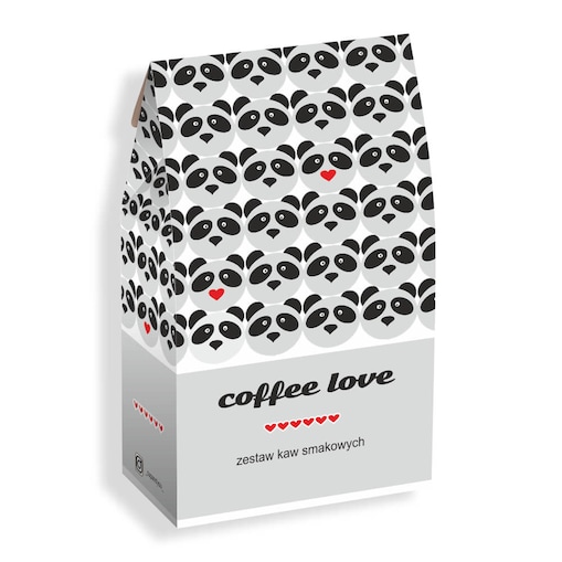 Coffee love zestaw kaw - prezent upominek dla zakochanych z kawą aromatyzowana smakową 10x10g walentynki 2024 dla niej niego dziewczyny chłopaka żony mężą