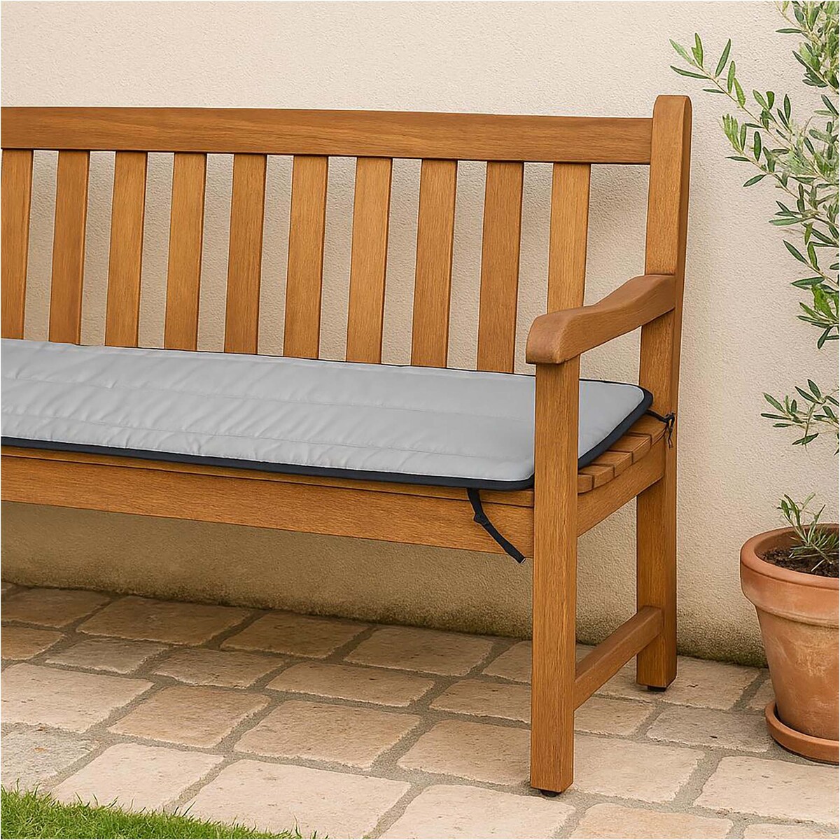 Poduszka Pikowana Z Pianki Wodoodporna Na Ławkę Krzesło Leżak 100X50 Cm